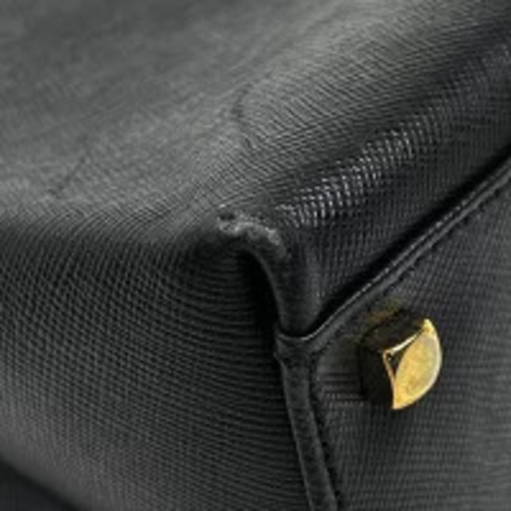 Salvatore Ferragamo Bag Shoulder Black 2way Gancini Leather Black